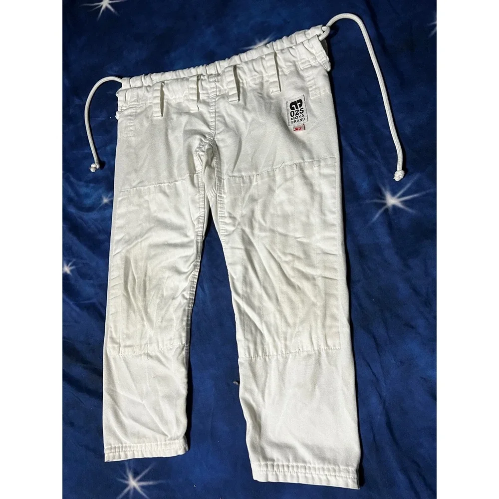 Moya Brand 025 White BJJ Gi Pants Size K2 Brazilian Jiu Jitsu Martial Arts